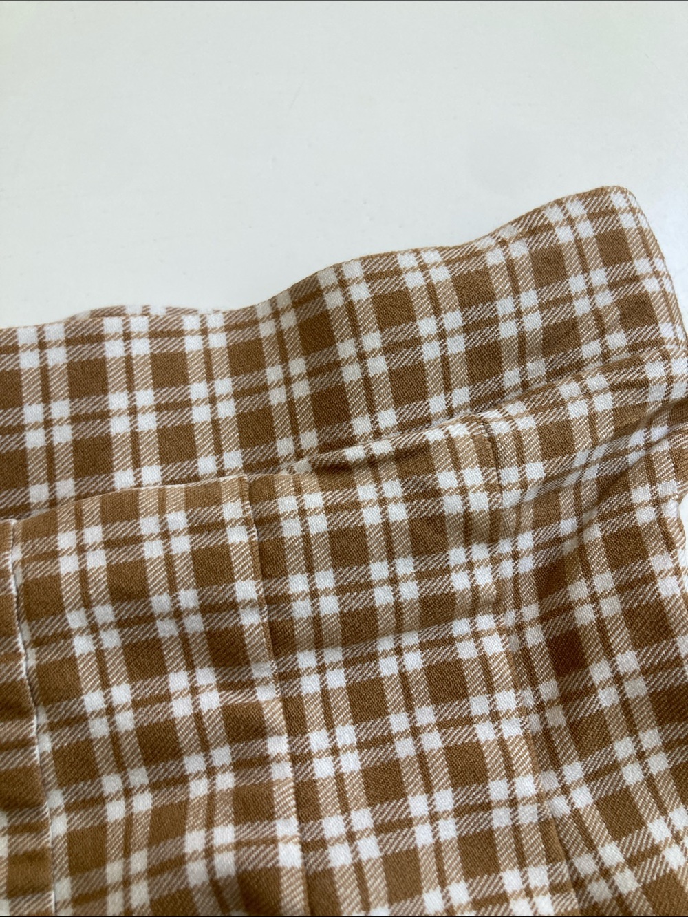 Full Tilt Brown Plaid Flared Mini Skirt - Picture 6 of 8